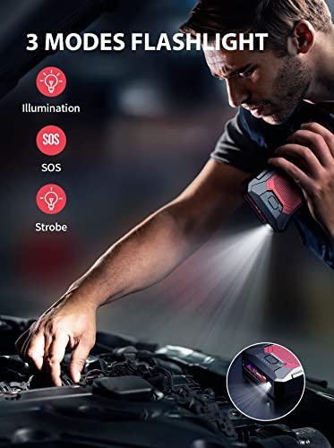 image for YABER Jump Starter Power Pack, 1500A Car Battery Booster Jump Starter 