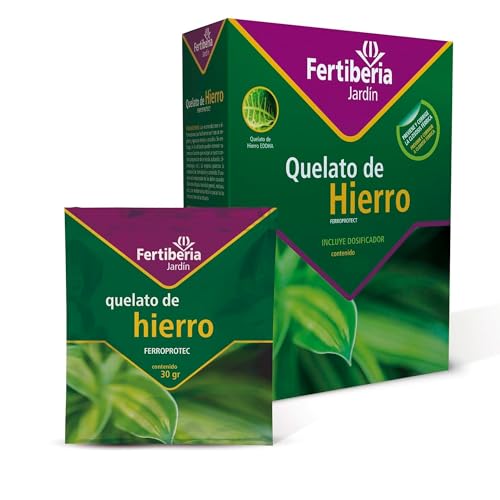 Quelato de Hierro para Plantas 30 GR | Abono Carencia Hierro para Plantas Fertilizante ECOLÓGICO| Soluble en Agua Nutriente Fundamental Plantas | Composición 6% Hierro (Fe) por EDDHA | Nexum Market