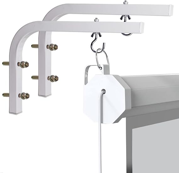 BUZIFU 2 Pcs Projector Screen LBrackets Universal Wall Hanging Mount 6
