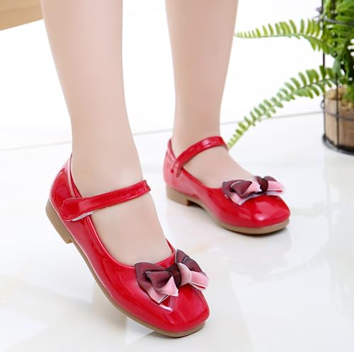 Girl Leatherette Mary Jane Ballet Flats Comfortable School Uniform Shoes4