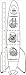 Plage 140900 3 X L Adesivo Grande messstange – Rocket, Vinile, Bianco, 56 x 0.2 x 169 cm