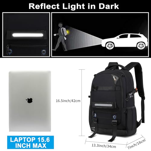RUCYEN Anti-Theft Skateboard Backpack
