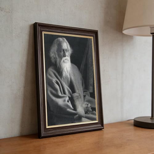 Impression sur toile Rabindranath Tagore tableau mural de bureau 61x91 cm
