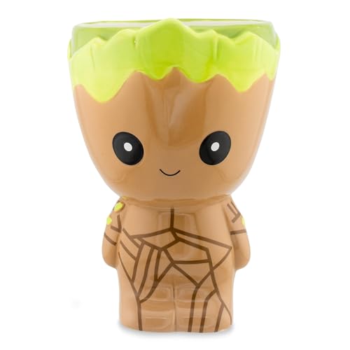 Silver Buffalo Marvel Studios Guardianes de la Galaxia Baby Groot Taza de cerámica esculpida de 20 onzas