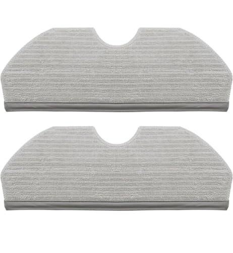Image of Keyisha Replacement Mop Pads Compatible with Narwal Freo X Plus, Microfibre, Grey, Set of 2
