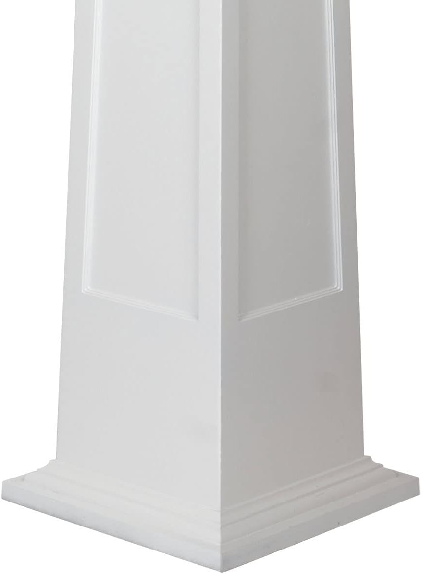 Ekena Millwork 10"W x 4'H Craftsman Classic Square Tapered Recessed Panel Column w/ Standard Capital & Base