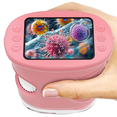 Microscope enfant 1080p avec écran IPS de poche pour explorer le monde en détail