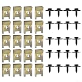 Lot complet de 40 vis métalliques et écrous en U pour installation d'ailes de voiture dans toutes les grandes marques