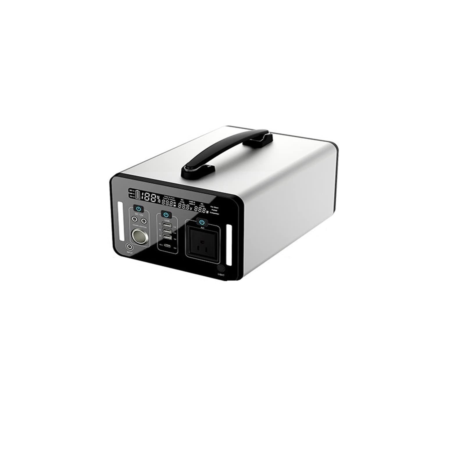 Portable Electric Power Station 1000WH 110V-240V Solar Generator For Home Energy Storage Power Supply Outdoor Camping Drones Color