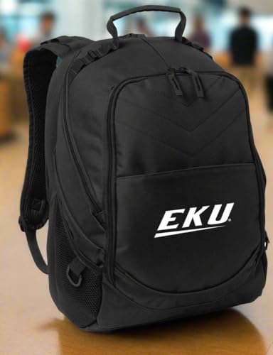 Image of Broad Bay Eastern Kentucky University Backpack | Official EKU Colonels Logo, Padded Laptop Computer Section, Premium 600 Denier Nylon Fabric,