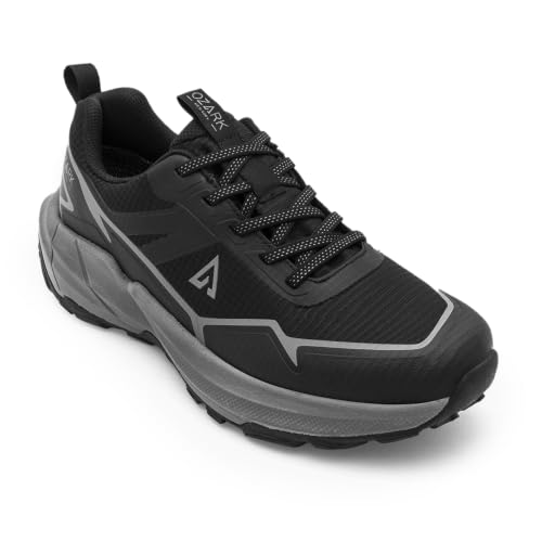 Image of Red Tape Ozark Green & Black Trekking Shoes for Men | High-Top Outdoor