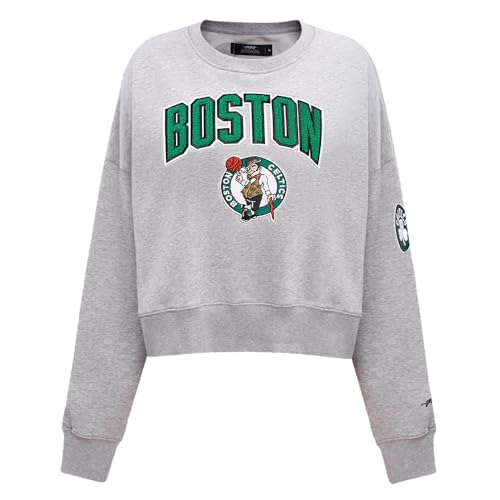 Sudadera Pro Standard NBA Classic Chenille Gris para Mujer Talla M