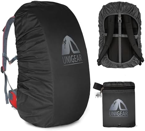 Unigear Funda Impermeable para Mochila 15~80L Cubierta de Bolsa Bolso Protector de Lluvia para Camping Senderismo Excursionismo