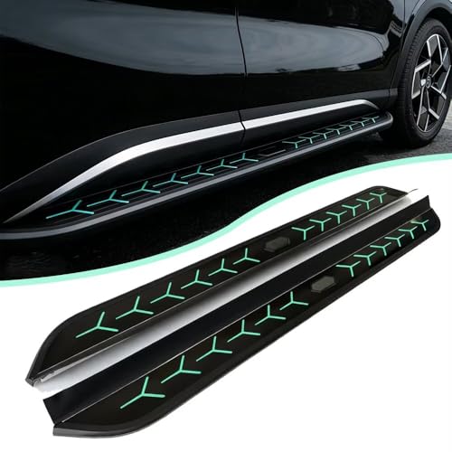 2PCS Running Boards for Ford Ranger 2023-2026|Heavy-Duty Stainless Steel Side Steps|Non-Slip Nerf Bars|Enhanced Access & Rugged Durability(LBQ)