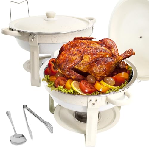 Chafing Dishes for Buffet 2 Pack, 5QT Food Warmers with