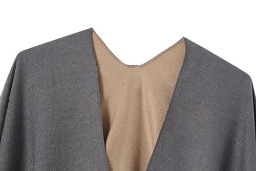 Women's Shawl Wrap Poncho Cape Cardigan Open Front Coat Shawl Wrap Scarf for Spring Fall Winter4