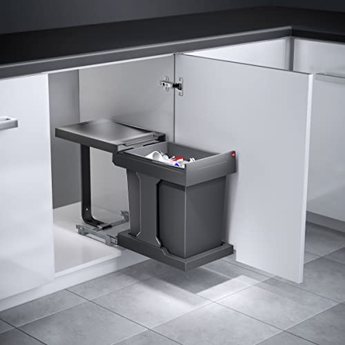 Sistema de basurero extraíble Hailo Solo 20L bajo mesada