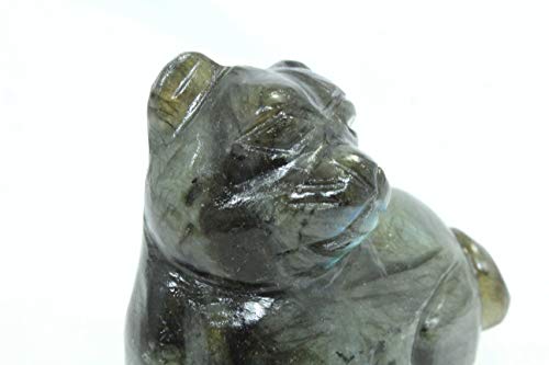 Chat en labradorite 277g pour harmoniser votre bureau ou salon - 6