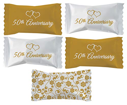 50Th Anniversary Buttermints, Mint Candies, After Dinner Mints, Butter Mint Candy, Fat-Free, Individually Wrapped (55 Pieces) #TOP1