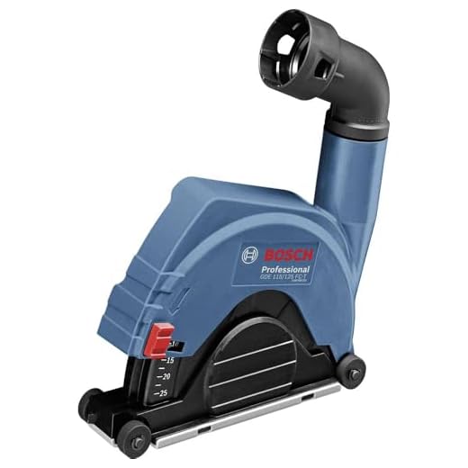 Bosch Professional GDE 115/125 FC-T - Caperuza de aspiración (para amoladora con caperuza de cierre rápido), Azul, Ø 115 y 125 mm