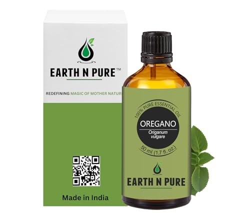 Image of Earth N Pure Oregano Essential Oil Undiluted, Natural and Therapeutic Grade - 50 ml