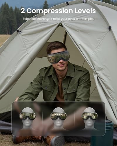 Image of RENPHO Eyeris 1 Eye Massager with Heat, Perfect Relaxation & Birthday Gifts for Men, Husband, Dad, Massaging Eye Mask for Eye Care, Dry Eyes & Head Tension