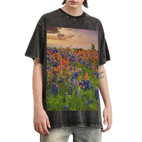 T-shirt Texas Bluebonnets oversize idéal pour vos sorties urbaines décontractées en été