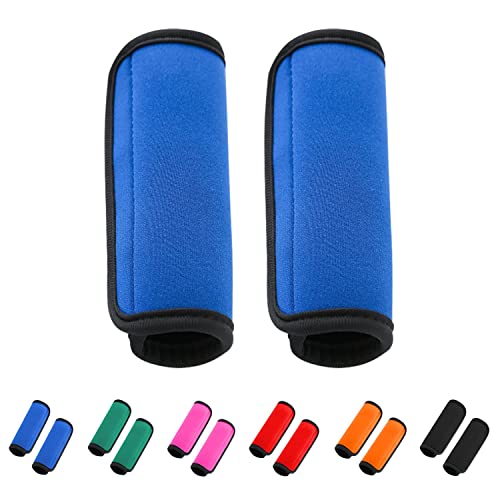 2 Pack Luggage Handle Wraps For Suitcase, Bright Color Comfort Soft Handle Covers (Blue) #TOP1