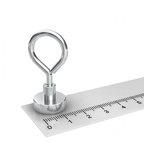 50 Stück Neodym Topfmagnete M4 Gewinde – 16mm Durchmesser, 5,5 KG Zugkraft ( Flachgreifer) Starkmagnet 5,5 KG 50 Stück Neodym Topfmagnete M4 Gewinde – 16mm Durchmesser, 5,5 KG Zugkraft ( Flachgreifer) Starkmagnet 5,5 KG