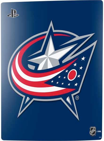 Skinit Decal Gaming Skin Compatible with PS5 Digital Edition Console - Officially Licensed NHL Columbus Blue Jackets Logo Design