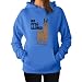 TeeStars Women's - No Prob Llama Hoodie Small California Blue