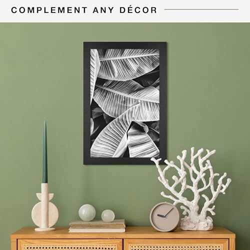 MCS Studio Gallery 11x17 Picture Frame Black Woodgrain, Rectangle Photo Frame for Photos, Posters & Art Prints (1-Pack)