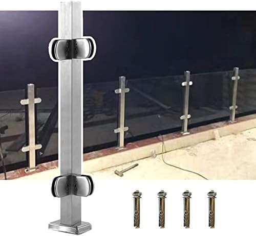 Embases De Garde-corps Avec Vis - Pour Balustres Carrés 1/2" - Lot De 10, Fer