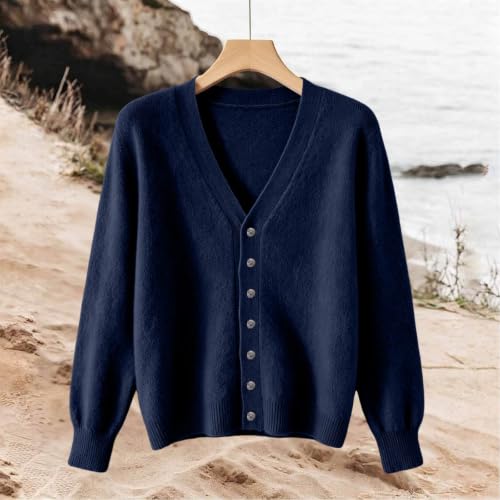 Cardigan Sweaters for Women V Neck Long Sleeve Knit Cardigans Shrug - image 3