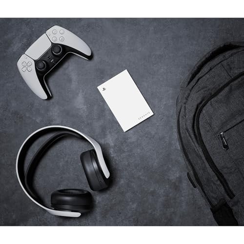 Image of Seagate Game Drive PS4 /PS5, 5TB, Portable External Hard Drive, 2.5 Inch, USB 3.0, White, LED Blue, Plug and Play, Model No.: STLV5000200