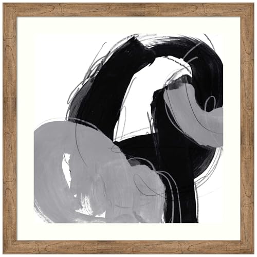 Amanti Art Framed Wall Art Print 36x36 Monochrome IX by