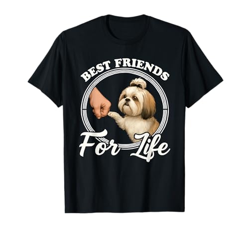 Shih Tzu Amante Mejores Amigos Diseño Hermoso Shih Tzu Camiseta