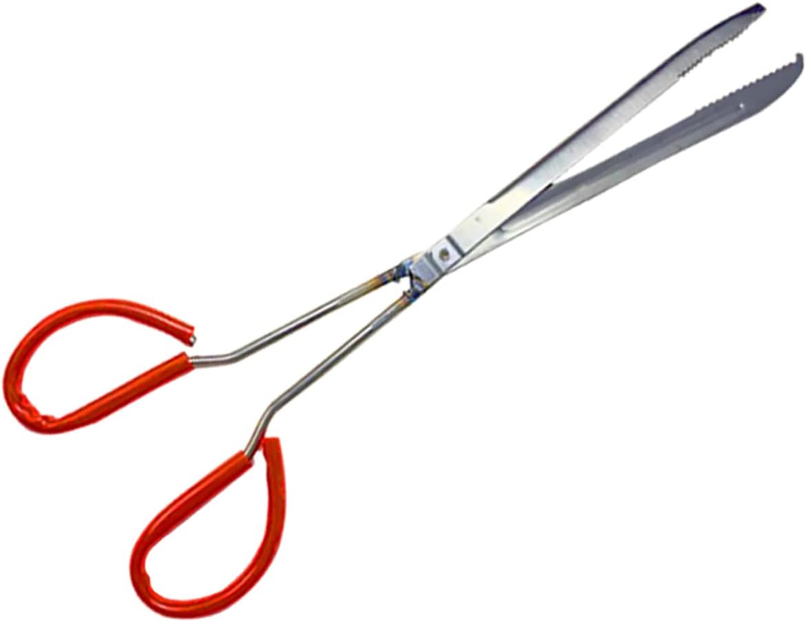 Alipis Metal Crab Clamp Non Slip Eel Tong with Serrated Chuck for Safe Crab Shrimp Handling Household Seafood Tool for Fishing and Garbage Picking