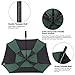 G4Free Extra Large Golf Umbrella 62 inch Square Vented Windproof Auto Open Double Canopy Oversized Stick Umbrella