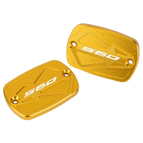 MotHeartCNC �I�[�g�o�C �u���[�L���U�[�o�[�J�o�[�L���b�v �Ή� TMAX 560 Tech MAX 2020-2026 CNC���H�A���~�j�E�� �����p�t���[�h�L���b�v 2�� tmax 560 tech max �p�[�c (�S�[���h)