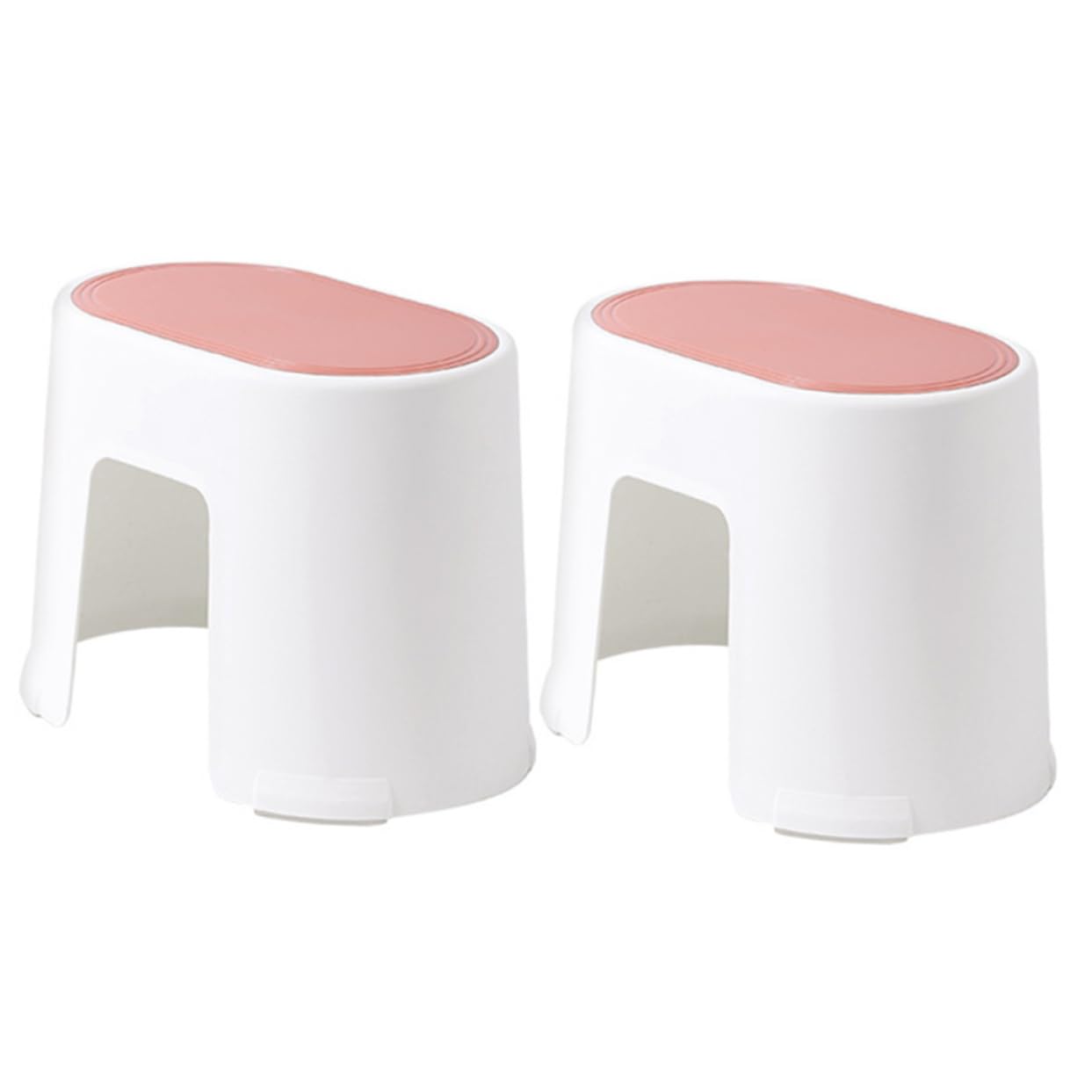 KOMBIUDA Bathroom Essential 2pcs Toilet Foot Stool Anti-Skid Step Stool for Comfortable Squatting