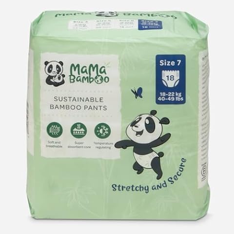 Mama Bamboo Eco-Friendly Nappy Pants (Size 7) Cover