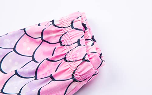 Image of Mud Kingdom Little Big Girls Leggings Cute Printing Polyester Stretchy Fashion Spring Summer