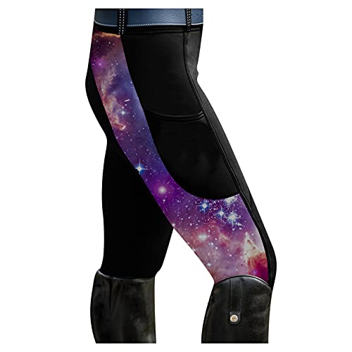TYTUOO Pantaloni da equitazione da donna, morbidi