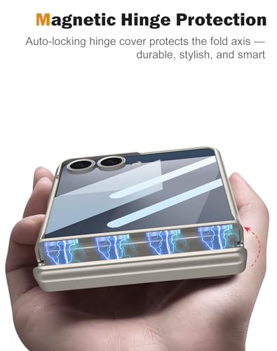 Coque Galaxy Z Flip 7 antichoc violette rigide avec protège-charnière