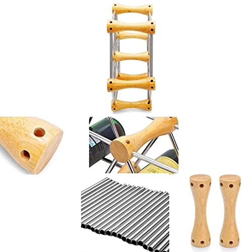Soporte para botellas de vino moderno en acero inoxidable miniatura 6