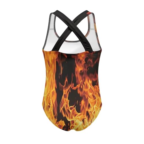 Girls Swimsuit Size 5-14T Sleeveless Crew Neck Swimwear Spaghetti Strap Criss Cross One Piece Swimsuit2