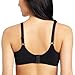 Maidenform Womens Comfort Devotion T-shirt Bra, Underwire Full Coverage For Bras, Black/Body Beige Lining, 36C US