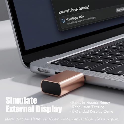 Image of HDMI 2.1 Dummy Plug 4K@120Hz Virtual Display Emulator, Headless Adapter, HDMI Display Adapter, Supports 3840x2160@120Hz, 1440P@120Hz, 1080P@120Hz, EDID Emulator for GPU /Remote Desktop