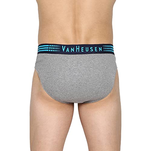 Image of Van Heusen Men Anti Bacterial Briefs - 100% Combed Cotton - Pack of 2 - Colour Fresh, Moisture Wicking